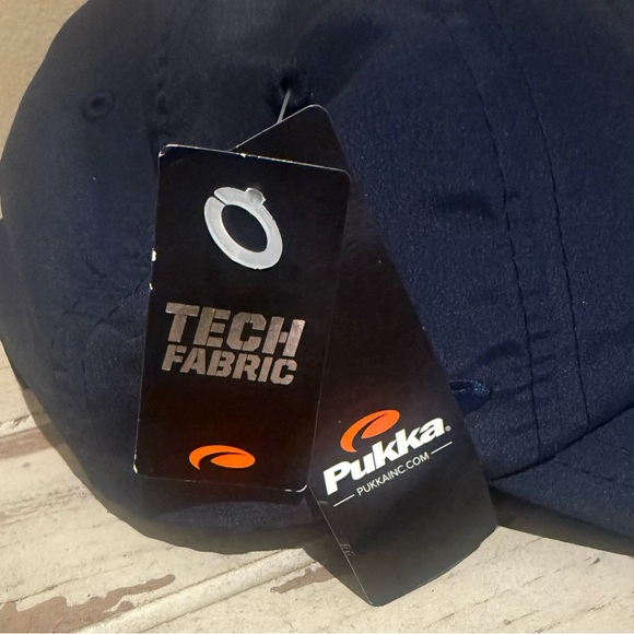 Navy Blue Baseball Cap with Embroidered Fedora Hat and Hibiscus NWT - Picture 9 of 10